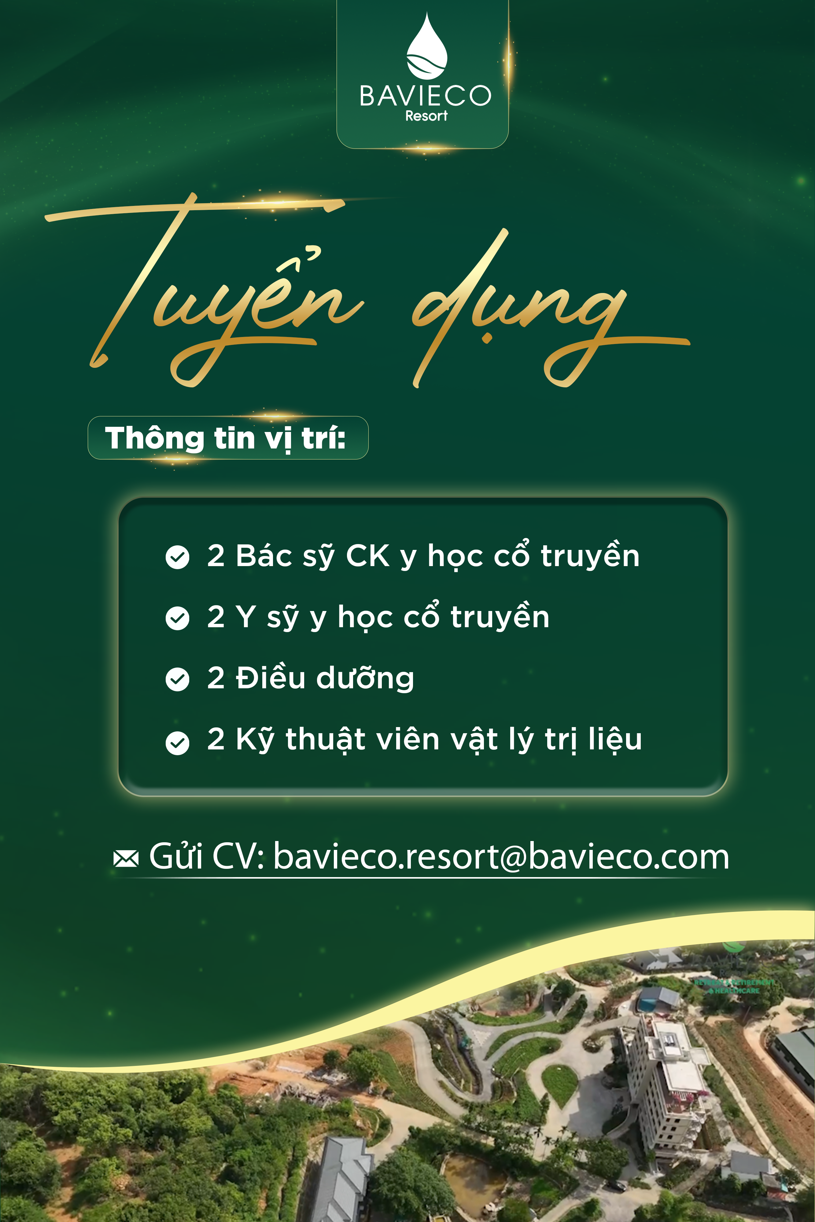 TUYỂN DỤNG BÁC SĨ CHUYÊN KHOA YHCT